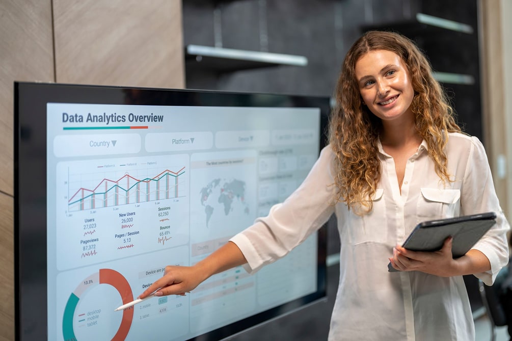 Modern office environment at INS24 with professional call center team